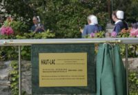 the plaque, dated 2005, commemorating the opening of the roches grises campus